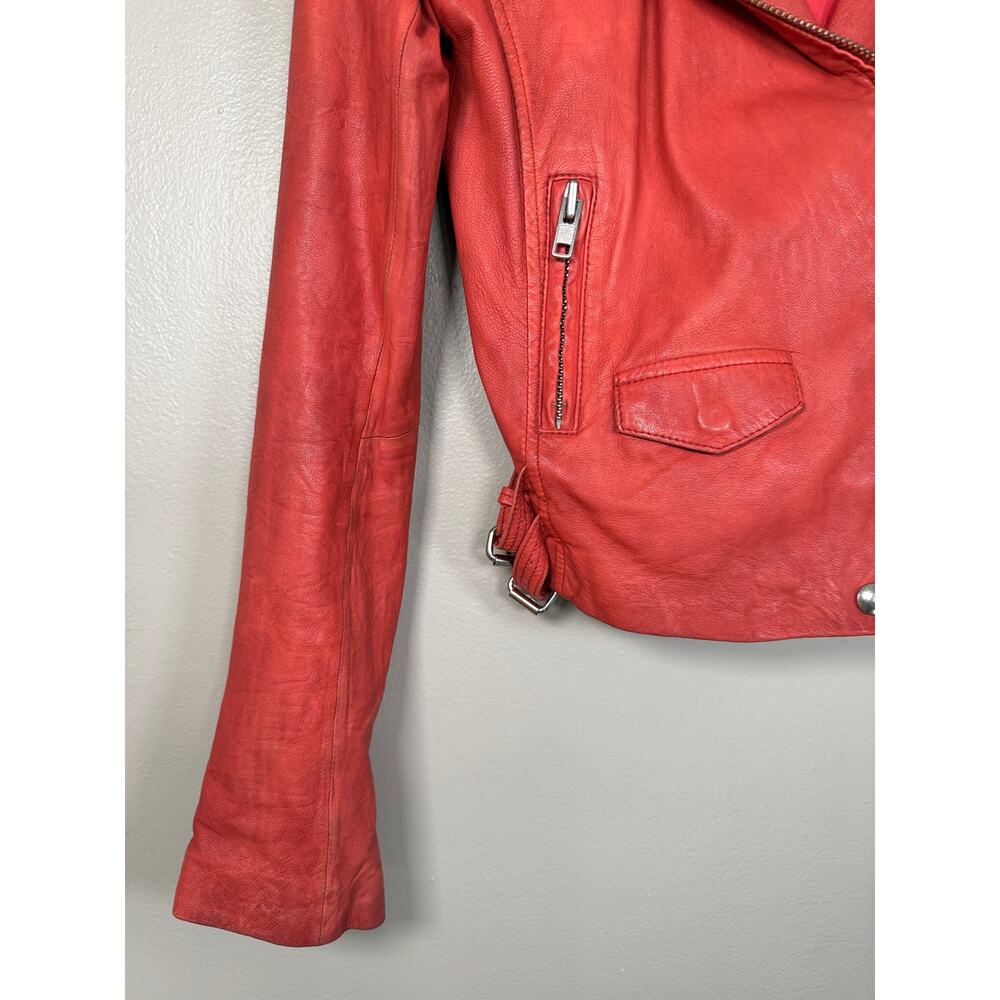 IRO Ashville Lambskin Leather Jacket $1200 size 0 - Picture 7 of 11